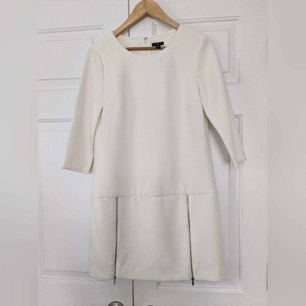 Ann Taylor Off White Shift Dress Size 4 Petite NEW